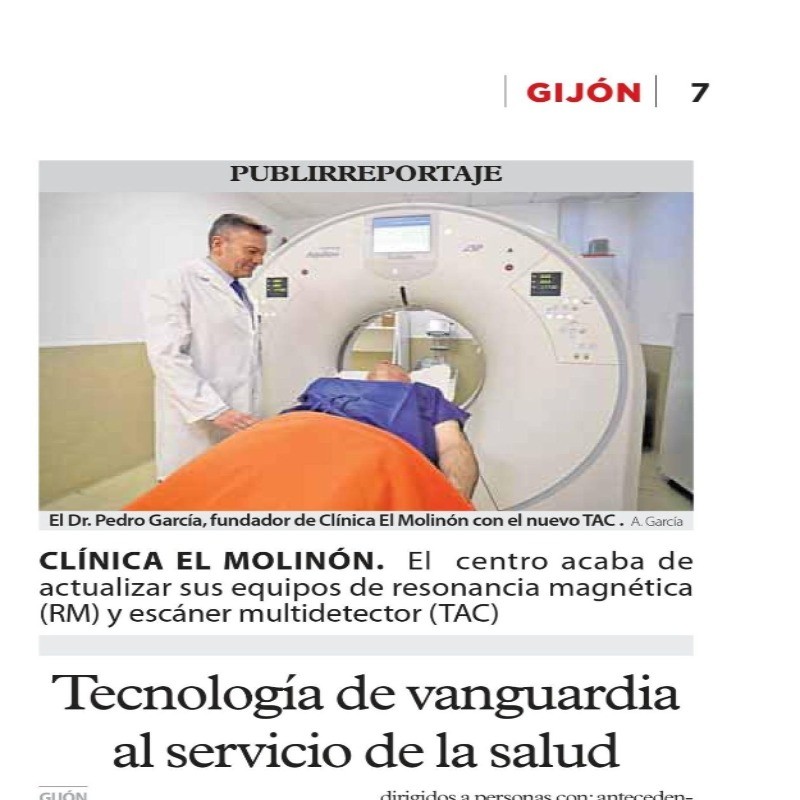 Tecnología de vanguardia al servicio de tu salud. Aparición en el Comercio